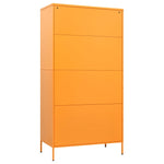Garderobe Sennesgul 90X50X180 Cm Stål