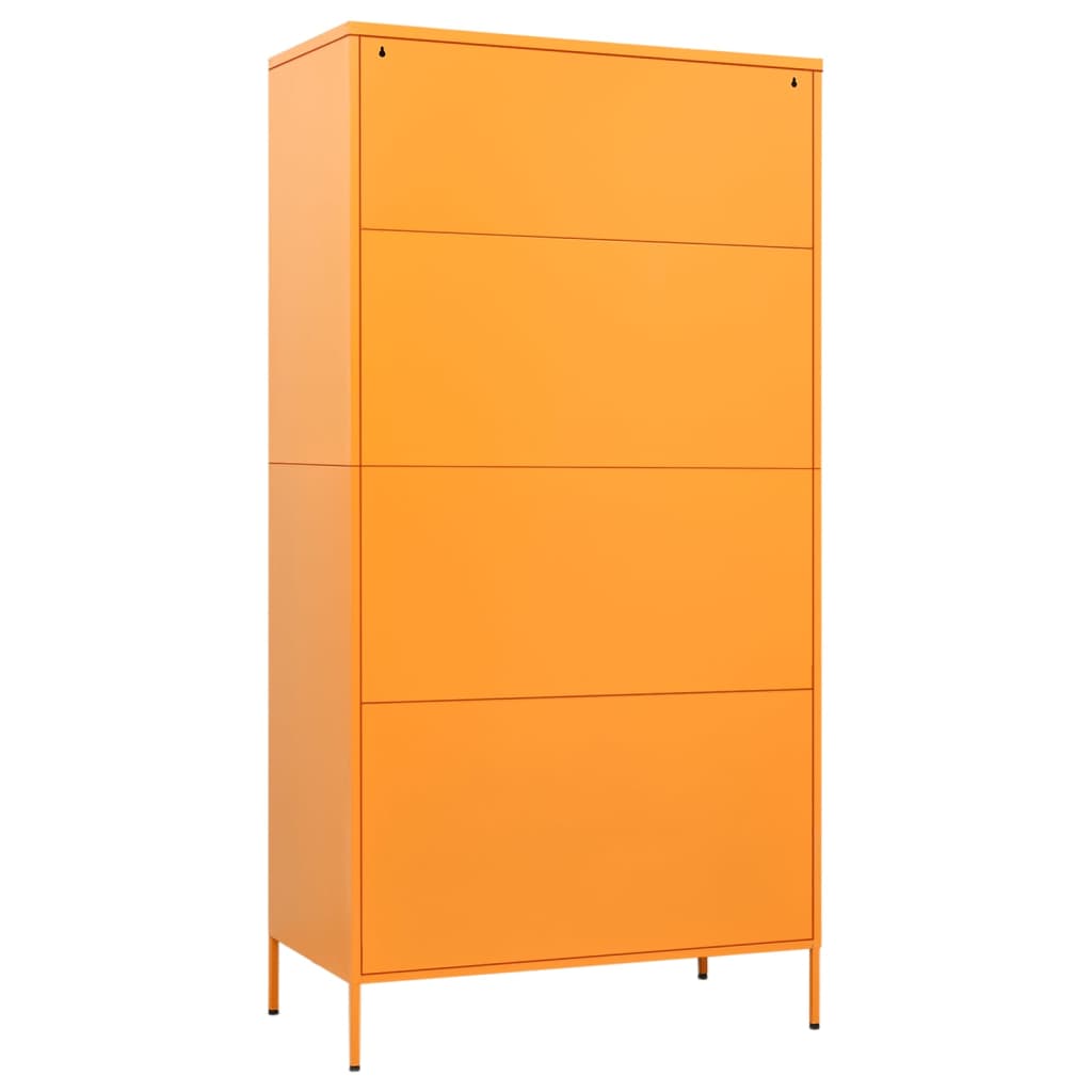 Garderobe Sennesgul 90X50X180 Cm Stål