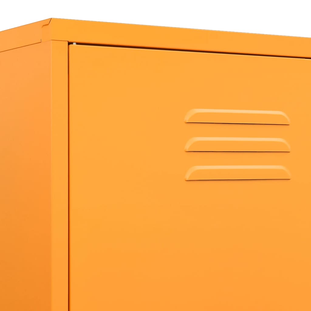 Garderobe Sennesgul 90X50X180 Cm Stål
