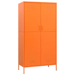 Garderobe Oransje 90X50X180 Cm Stål