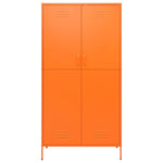 Garderobe Oransje 90X50X180 Cm Stål