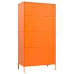 Garderobe Oransje 90X50X180 Cm Stål