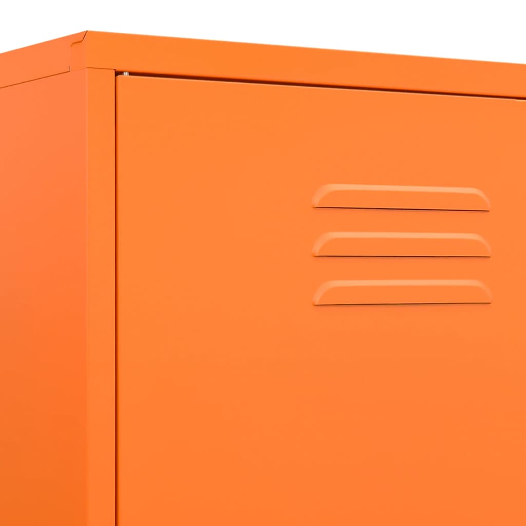 Garderobe Oransje 90X50X180 Cm Stål