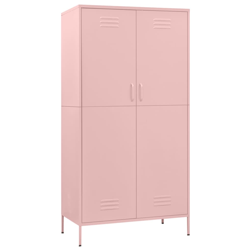 Garderobe Rosa 90X50X180 Cm Stål