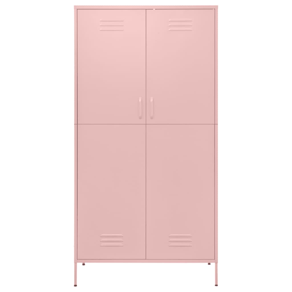 Garderobe Rosa 90X50X180 Cm Stål