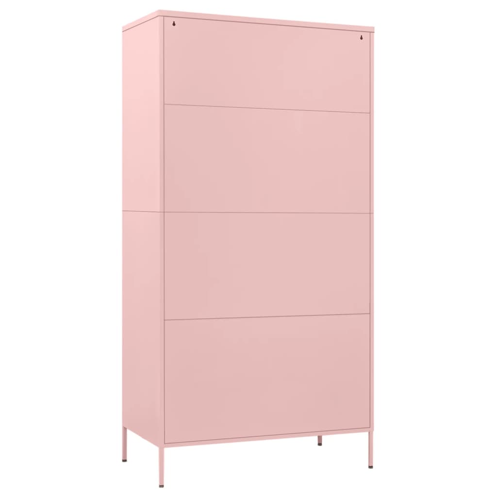Garderobe Rosa 90X50X180 Cm Stål