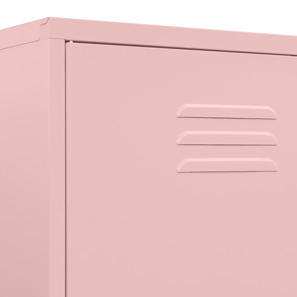 Garderobe Rosa 90X50X180 Cm Stål