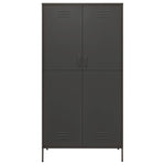 Garderobe Antrasitt 90X50X180 Cm Stål