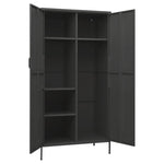Garderobe Antrasitt 90X50X180 Cm Stål
