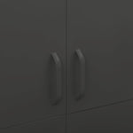 Garderobe Antrasitt 90X50X180 Cm Stål