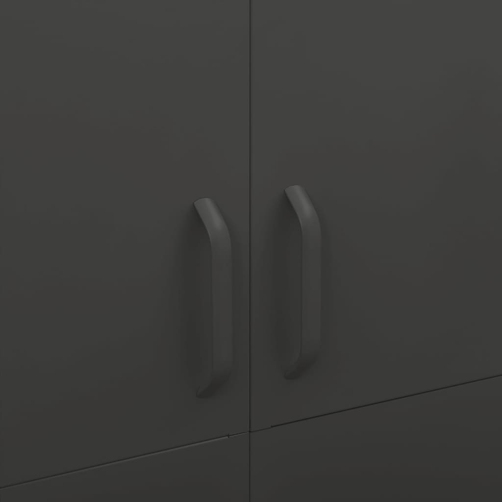 Garderobe Antrasitt 90X50X180 Cm Stål
