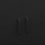 Garderobe Svart 90X50X180 Cm Stål