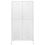 Garderobe Hvit 90X50X180 Cm Stål