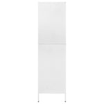 Garderobe Hvit 90X50X180 Cm Stål