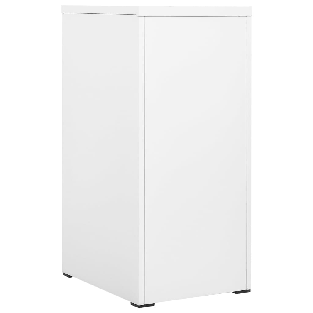 Arkivskap 46X62X102,5 Cm Stål Hvit