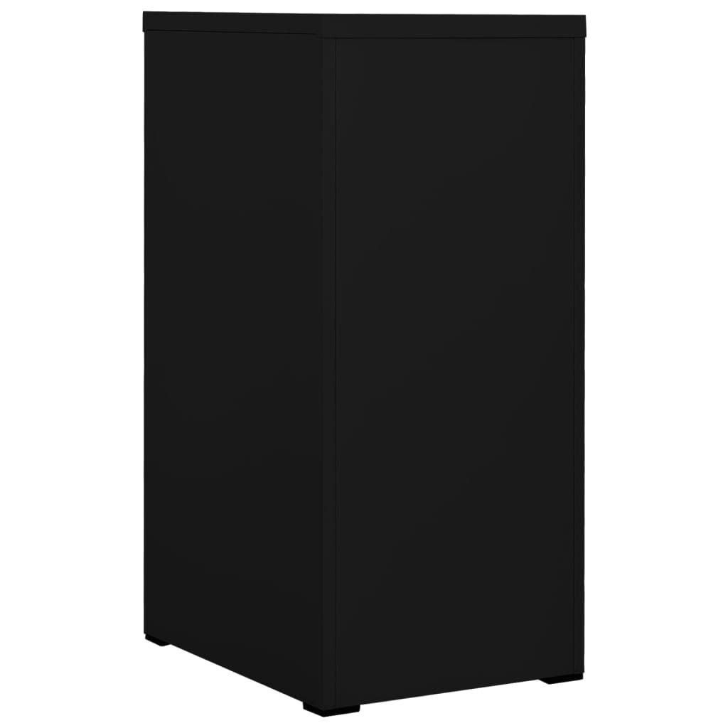 Arkivskap 46X62X102,5 Cm Stål Svart