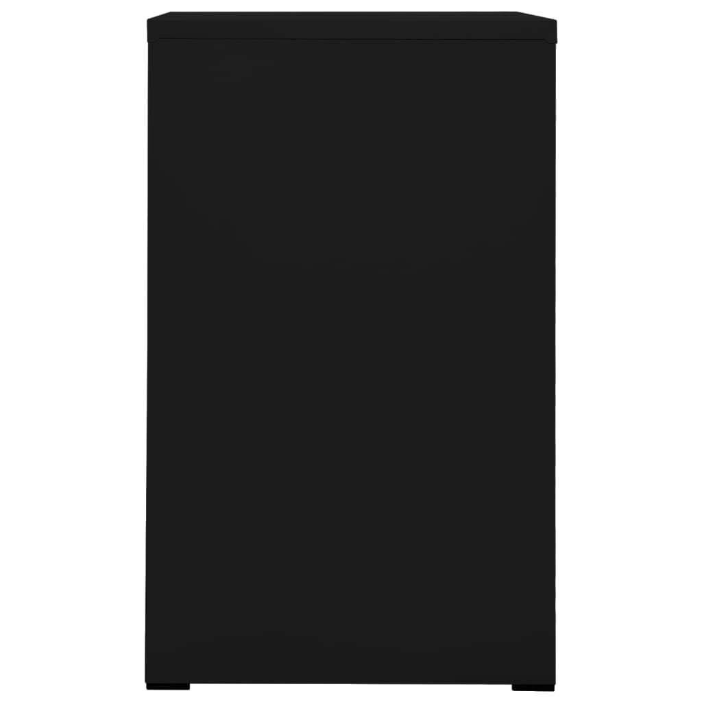 Arkivskap 46X62X102,5 Cm Stål Svart
