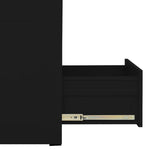 Arkivskap 46X62X102,5 Cm Stål Svart