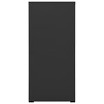 Arkivskap 46X62X133 Cm Stål Antrasitt