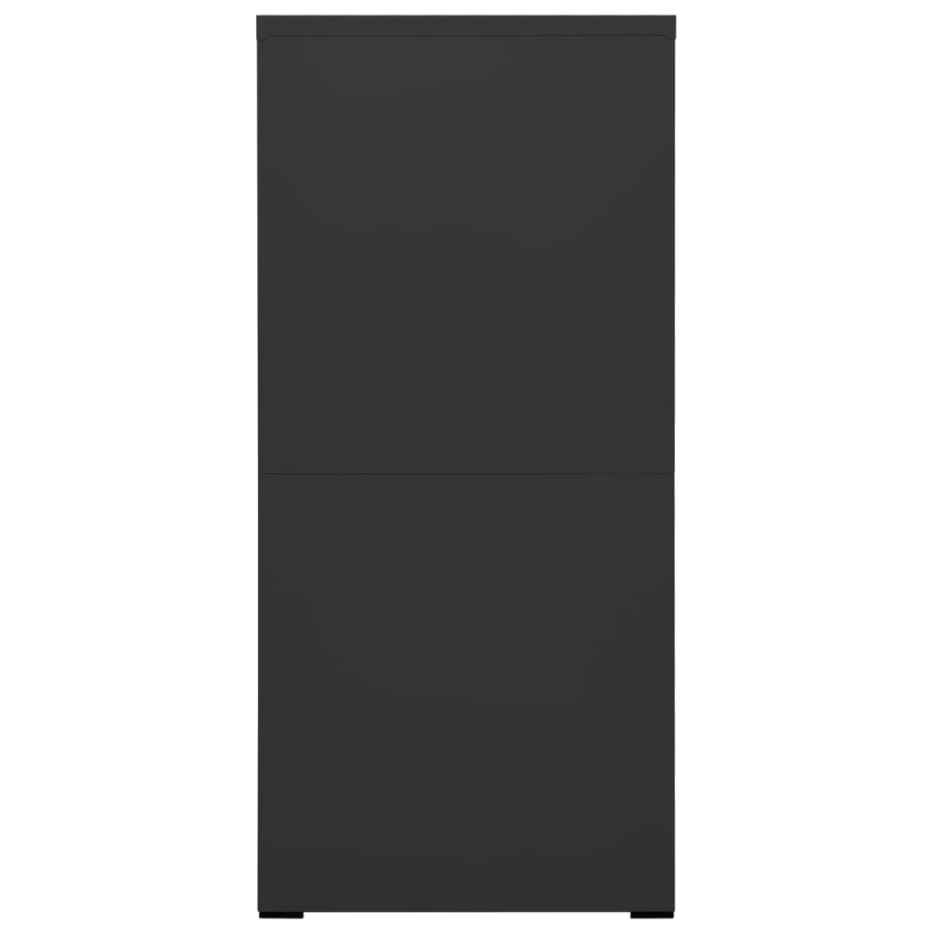 Arkivskap 46X62X133 Cm Stål Antrasitt