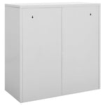 Oppbevaringsskap Lysegrå 90X45X92,5 Cm Stål