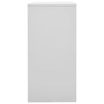 Oppbevaringsskap Lysegrå Og Rød 90X45X92,5 Cm Stål