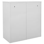 Oppbevaringsskap Lysegrå 90X45X92,5 Cm Stål