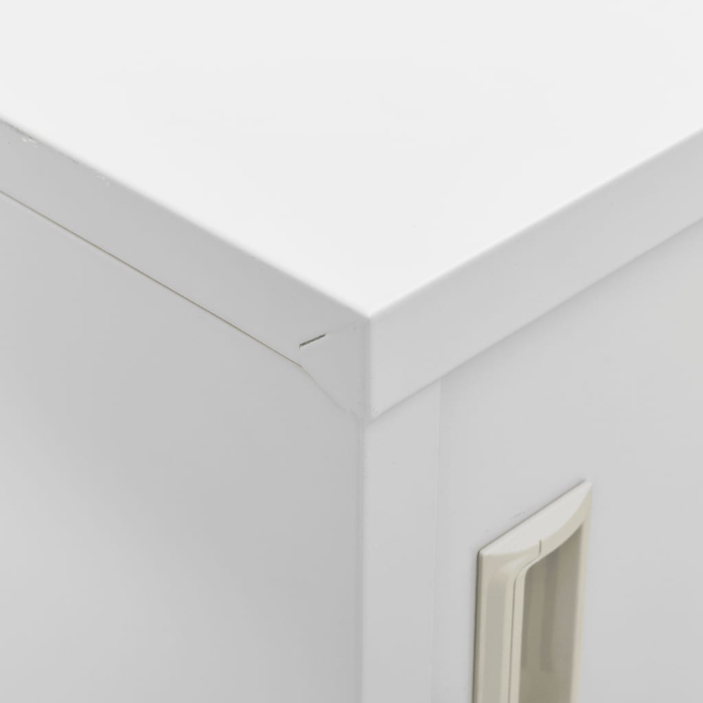 Oppbevaringsskap Lysegrå 90X45X92,5 Cm Stål