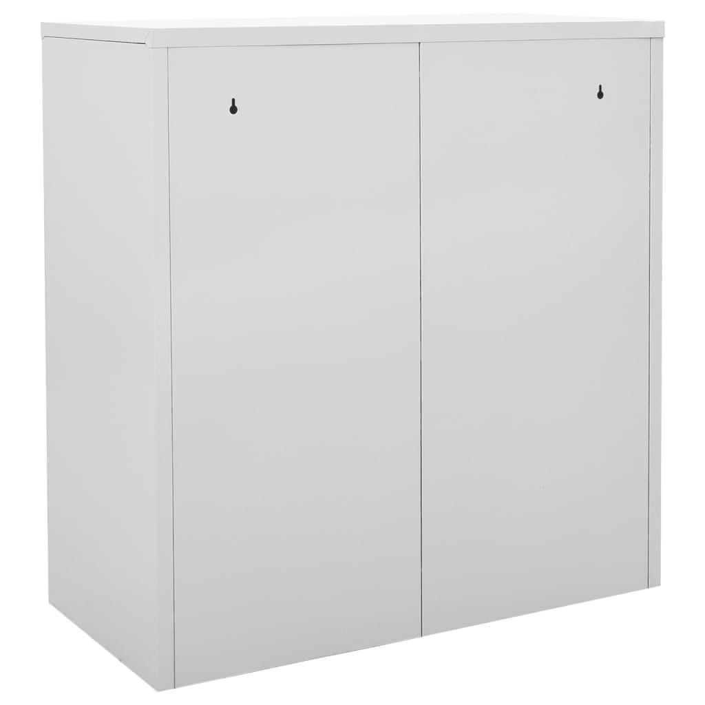 Oppbevaringsskap Lysegrå Og Blå 90X45X92,5 Cm Stål