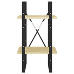 Bokhylle 2 Nivåer 40X30X70 Cm Heltre Furu