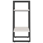 Bokhylle 2 Nivåer Hvit 40X30X70 Cm Heltre Furu