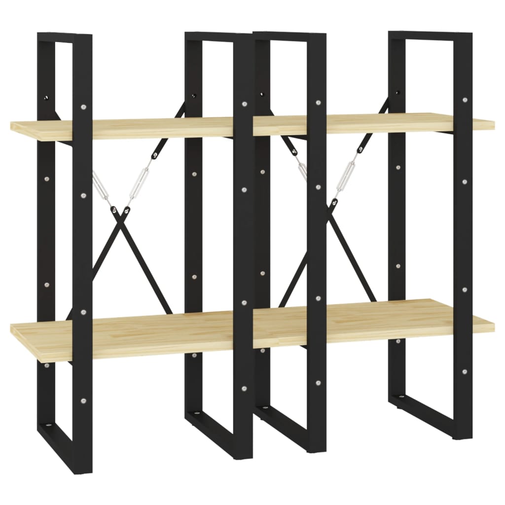 Bokhylle 4 Nivåer 40X30X140 Cm Heltre Furu