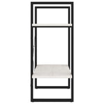 Bokhylle 2 Nivåer Hvit 60X30X70 Cm Heltre Furu