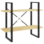 Bokhylle 2 Nivåer 80X30X70 Cm Heltre Furu