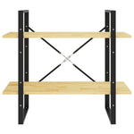 Bokhylle 2 Nivåer 80X30X70 Cm Heltre Furu