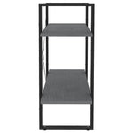 Bokhylle 2 Nivåer Grå 80X30X70 Cm Heltre Furu
