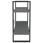 Bokhylle 2 Nivåer Grå 100X30X70 Cm Heltre Furu