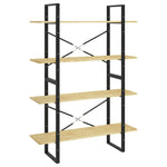 Bokhylle 4 Nivåer 100X30X140 Cm Heltre Furu