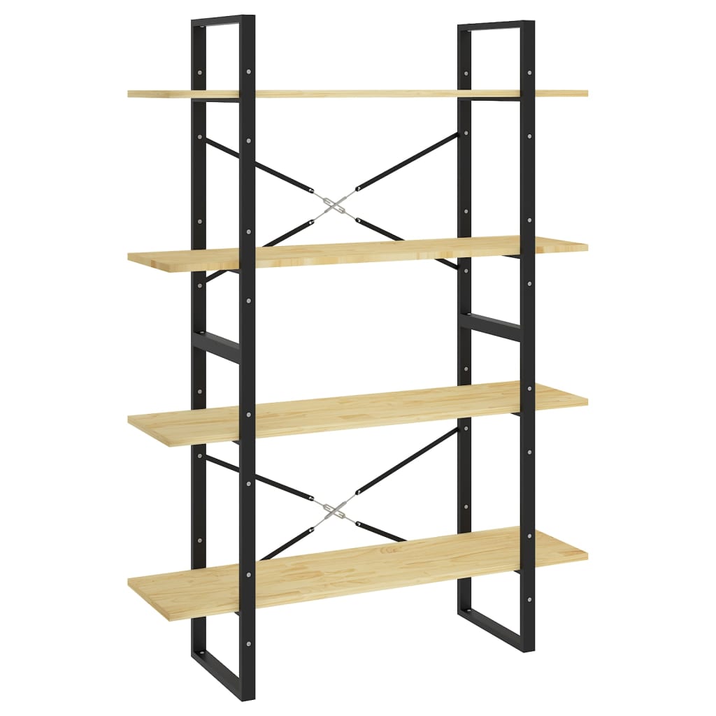 Bokhylle 4 Nivåer 100X30X140 Cm Heltre Furu