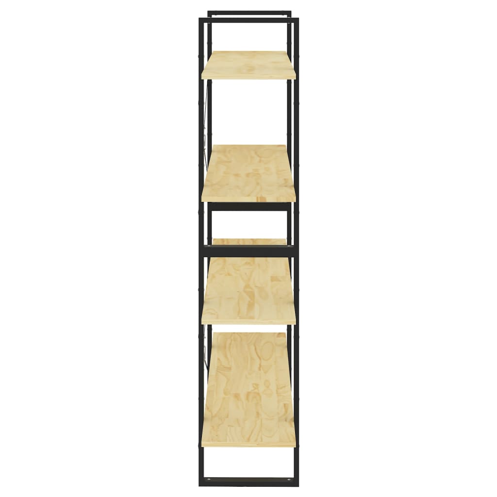 Bokhylle 4 Nivåer 100X30X140 Cm Heltre Furu