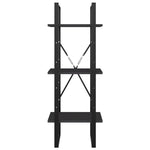Bokhylle 3 Nivåer Grå 40X30X105 Cm Konstruert Tre