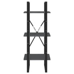 Bokhylle 3 Nivåer Grå 40X30X105 Cm Heltre Furu