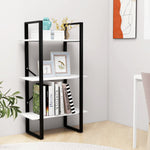 Oppbevaringshylle Hvit 60X30X105 Cm Konstruert Tre