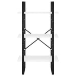 Oppbevaringshylle Hvit 60X30X105 Cm Konstruert Tre
