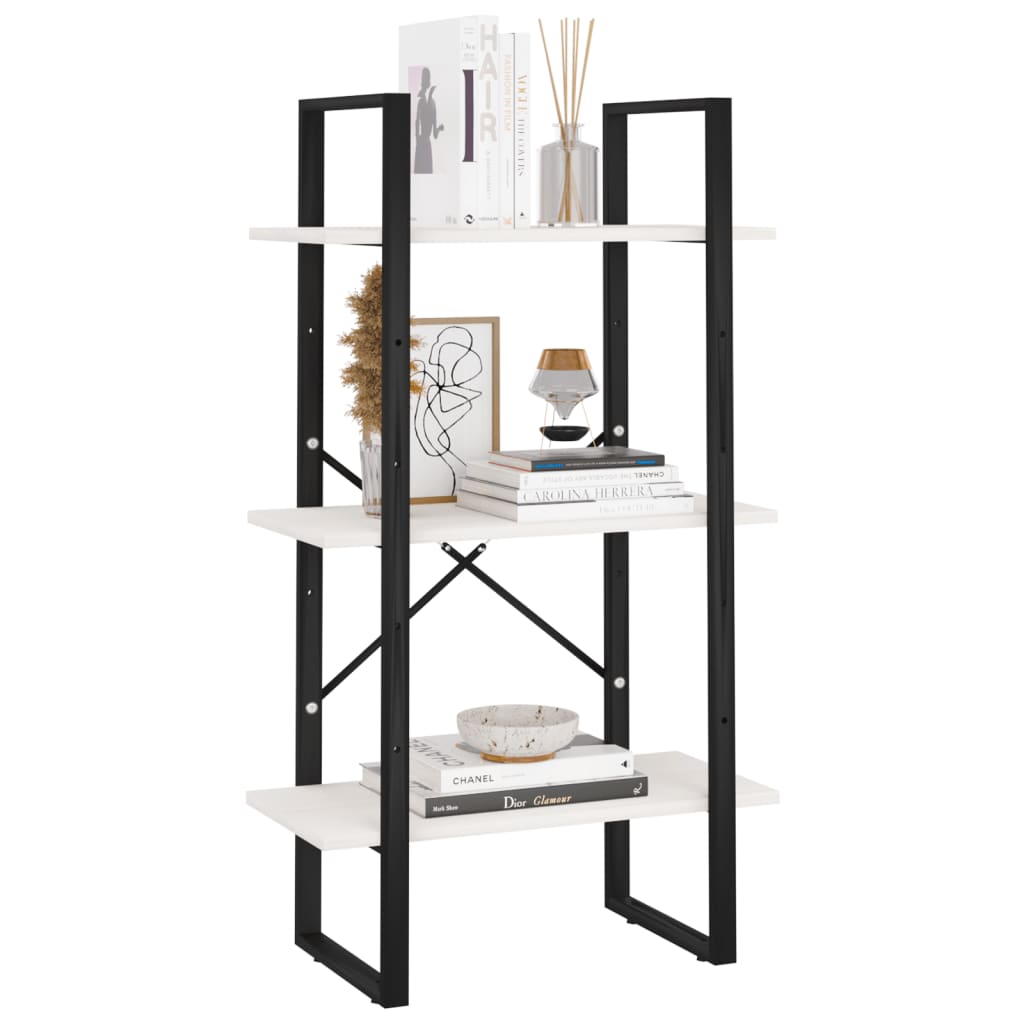 Oppbevaringshylle 60X30X105 Cm Heltre Furu Hvit