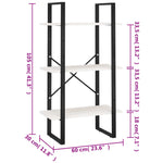 Oppbevaringshylle 60X30X105 Cm Heltre Furu Hvit
