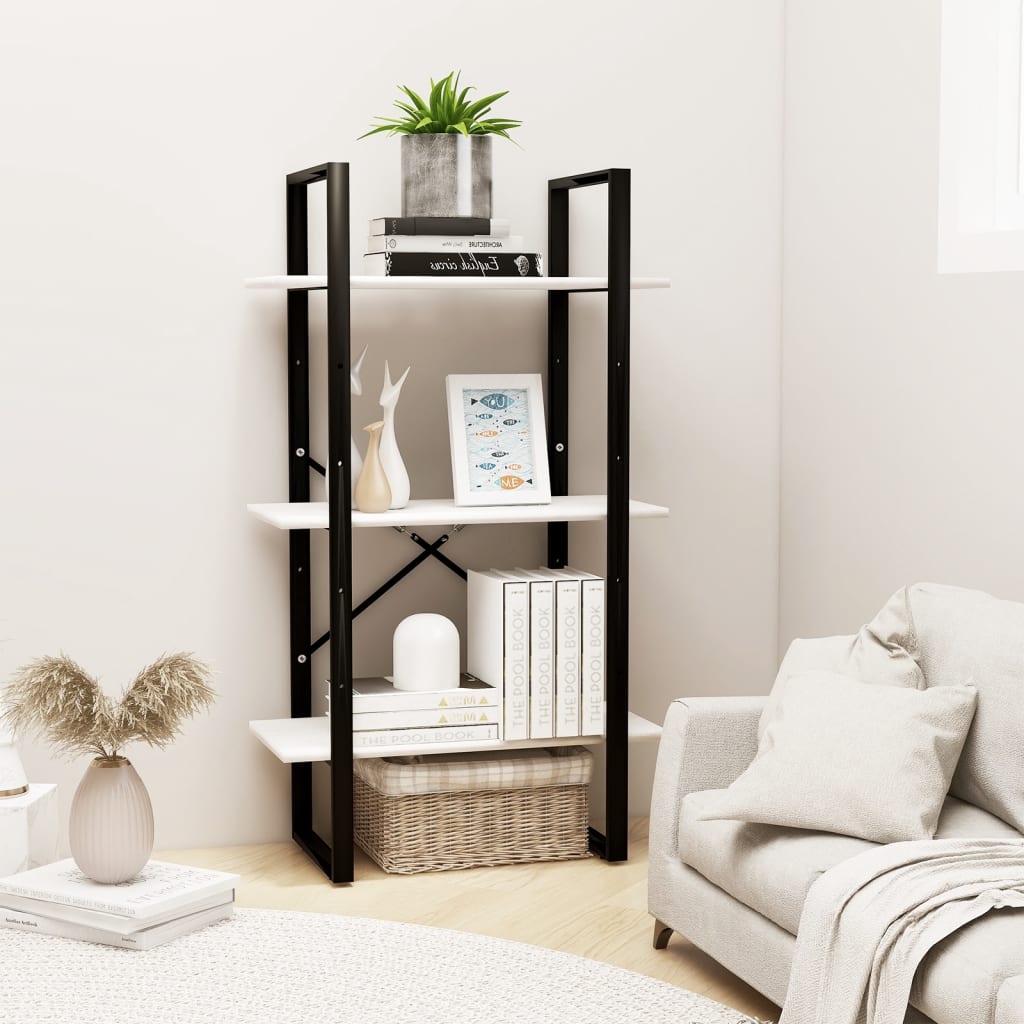 Oppbevaringshylle 60X30X105 Cm Heltre Furu Hvit
