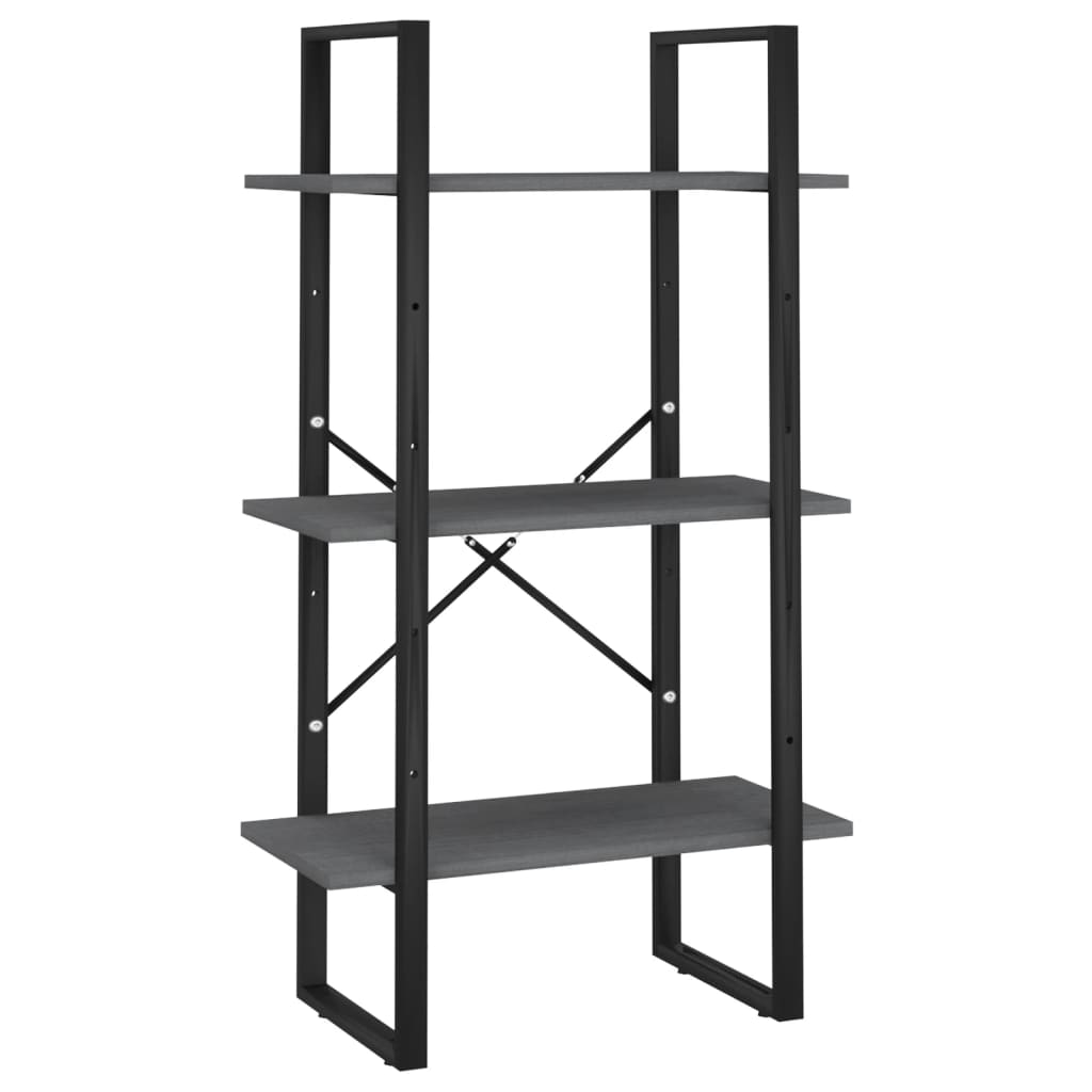 Oppbevaringshylle 60X30X105 Cm Heltre Furu Grå