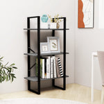 Oppbevaringshylle 60X30X105 Cm Heltre Furu Grå