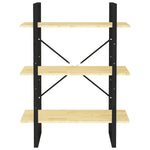 Bokhylle 3 Nivåer 80X30X105 Cm Heltre Furu